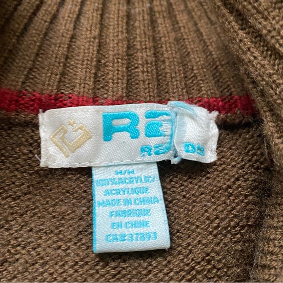 KNIT DOUBLE ZIP SWEATER - Picture 3 of 3